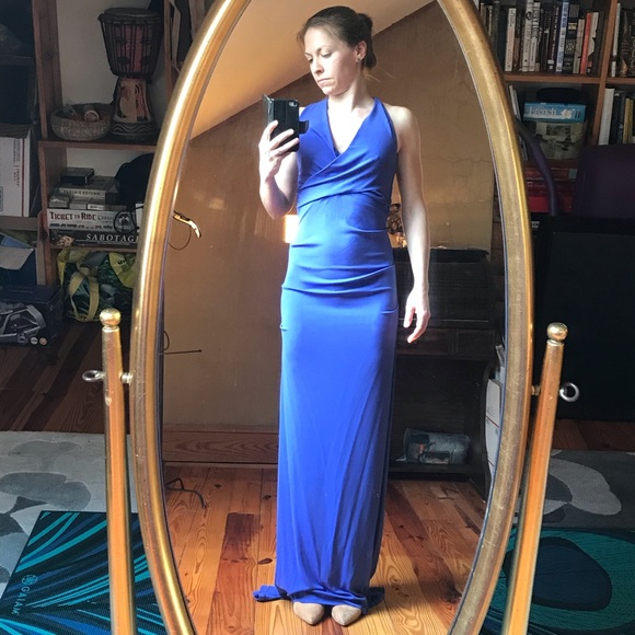 Nicole Miller Royal Blue Gown, NWT